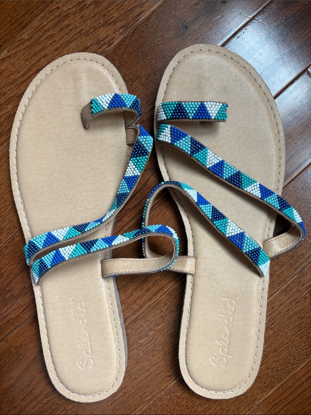 Splendid Beaded Strappy Sandals